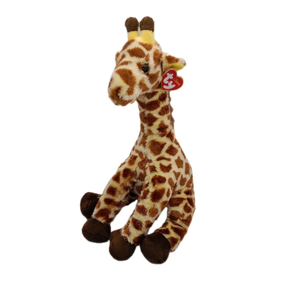 Ty‎ Classic Hightops Giraffe TySilk 14" Plush Brown Yellow Stuffed Animal 2016